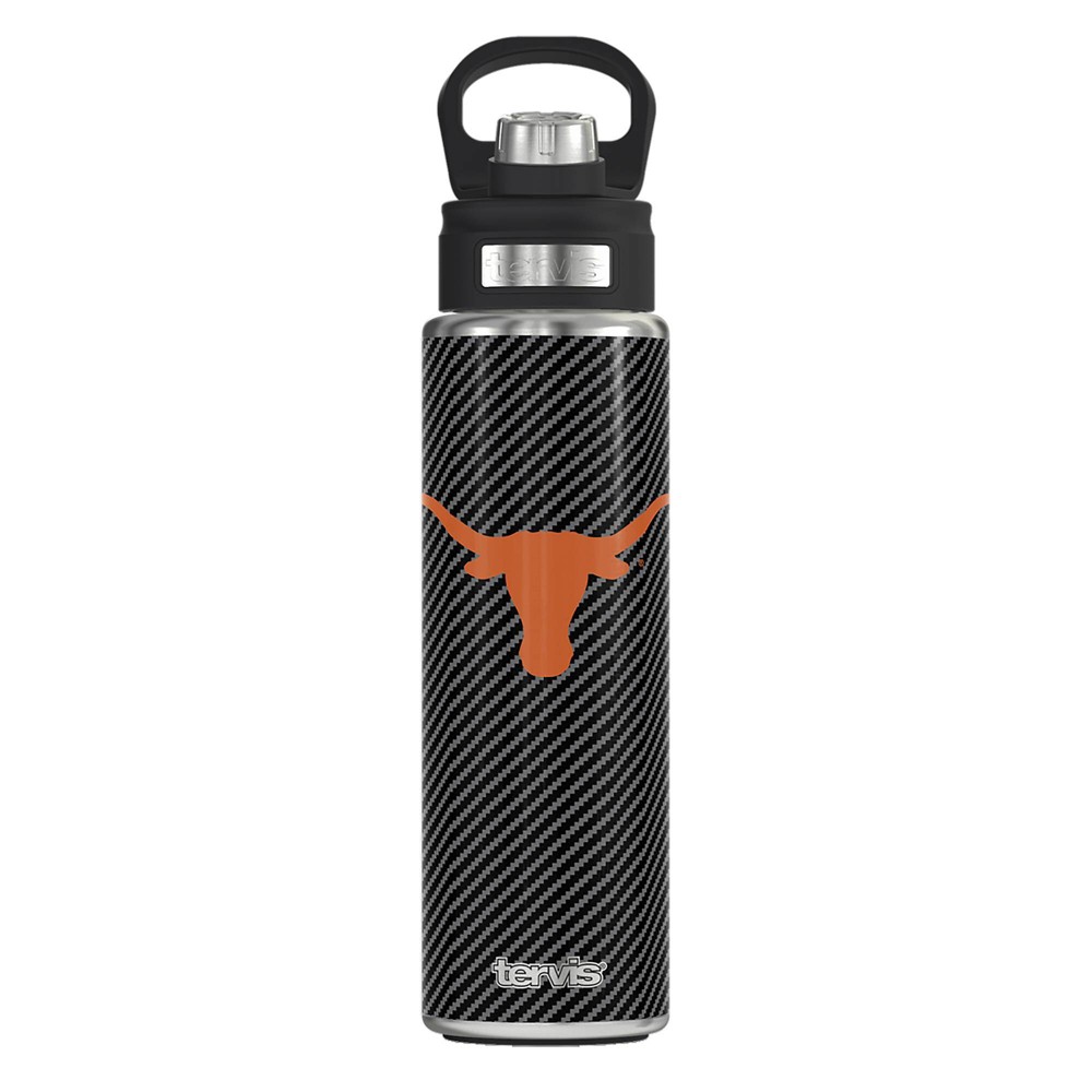 Photos - Water Bottle NCAA Texas Longhorns Carbon Fiber Wide Mouth  - 24oz