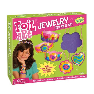 MindWare Jewelry Sticker Kit Foil Art - Stickers -51 Pieces