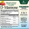 D-Mannose 1350mg with Cranberry Extra Strength Natural Urinary Health Support - 60 Capsules;120 Capsules;180 Capsules - 2 of 4