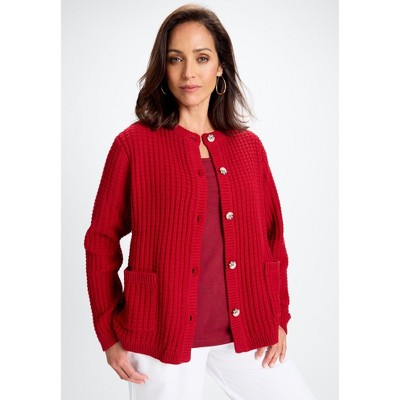 Jessica London Boxy Stitch Cardigan