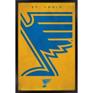 Trends International NHL St. Louis Blues - Logo 25 Framed Wall Poster Prints - 1 of 4