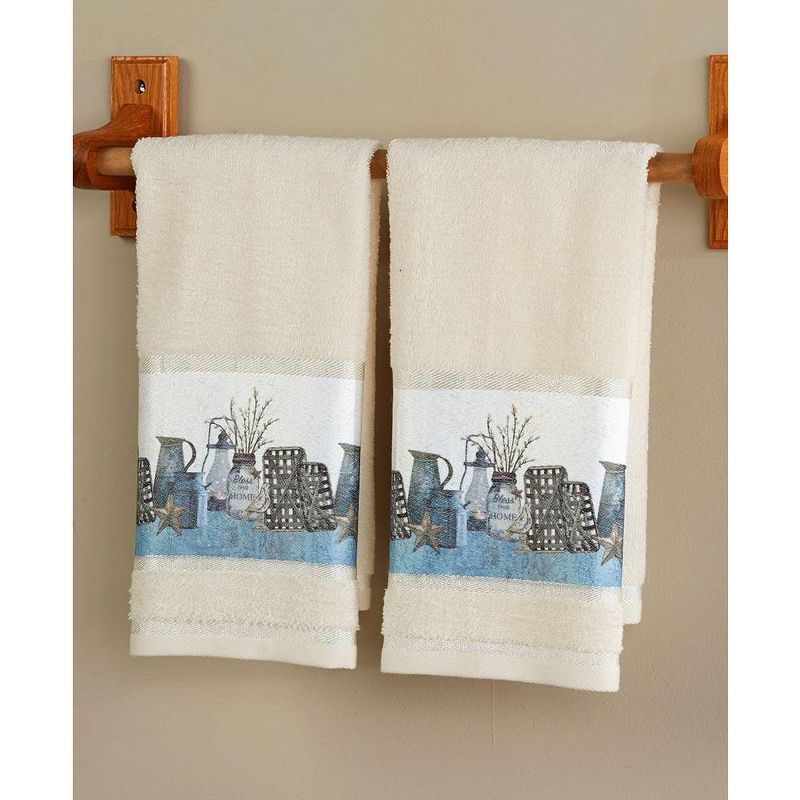 The Lakeside Collection Barn Home Bath Collection - Set of 2 Hand Towels 2 Pieces, 1 of 4