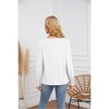 Coolmee Women's Fall Fashion Long Sleeve Shirts Dressy Casual Pleated Basic Trendy Tops Winter Clothes - 2 of 4