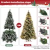 Pre-Lit Flocked LED Douglas Fir Artificial Christmas Tree - 2 of 4