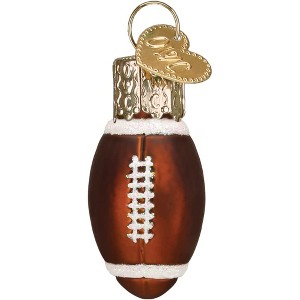 Old World Christmas Blown Glass Mini Ornament, Football - 1 of 4