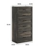 6 Drawer Tall Dresser Organizer with Charging Station - 2 of 4