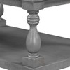 Lyngins Vintage Coffee Table with Vase Column Legs – Pine Veneer & Solid Wood, Retro Living Room Table, Sturdy Construction, Ideal Center Table - 4 of 4