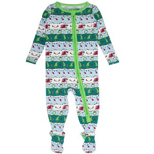 RuggedButts SoftSnooze Gender Inclusive Baby Holiday One Piece Footie Pajamas - 1 of 2