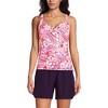 Lands' End Women's Wrap Underwire Tankini Top Swimsuit - 4 of 4