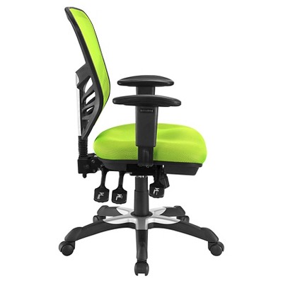 Green Mesh and Fabric Adjustable Task Office Chair