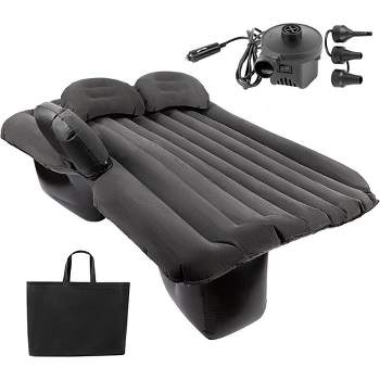 Zone Tech Inflatable Car Travel Air Mattress Back Seat Car blow up camping Bed with 2 Pillows and Pump kit Universal for Car SUV or Truck