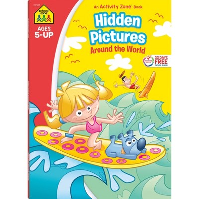 School Zone Hidden Pictures Around the World Workbook - (Activity Zone) (Paperback)