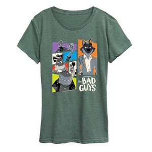 Women's - The Bad Guys - Mr. Wolf and Friends Collage Short Sleeve Graphic T-Shirt - 1 of 4