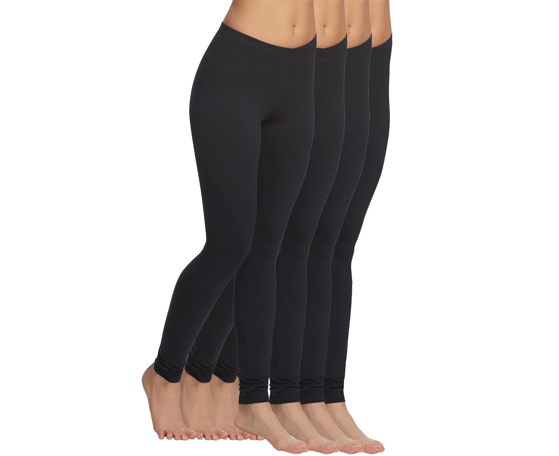 Felina | Velvety Soft Lightweight Leggings | 4-Pack