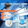 VEVOR Magnetic Stirrer, 0-2000 RPM Stir Plate with Adjustable Speed Knob, 3000mL Plate Stirrer Kit, Stir Bar Included, White - 3 of 4