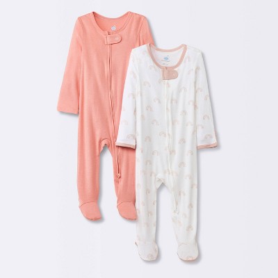 Baby footie pajamas(mebie baby, spearmint fashion love, cloud island)