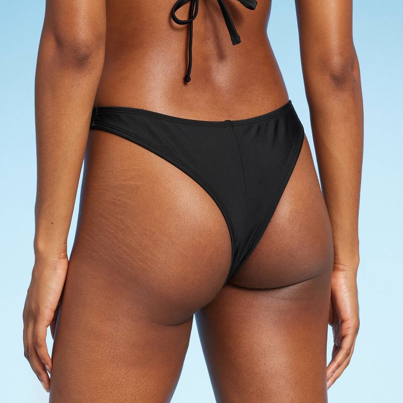 Women's Low-Rise High Leg Ultra Cheeky Bikini Bottom - Wild Fable™, 3 of 7
