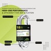 GoGreen Power (GG-13718WH) 16/3 SJTW Outdoor Extension Cord, Lighted End, White - 3 of 4