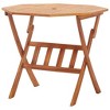 vidaXL Outdoor Dining Set Natural wood finish Solid Acacia wood Medium - 4 of 4