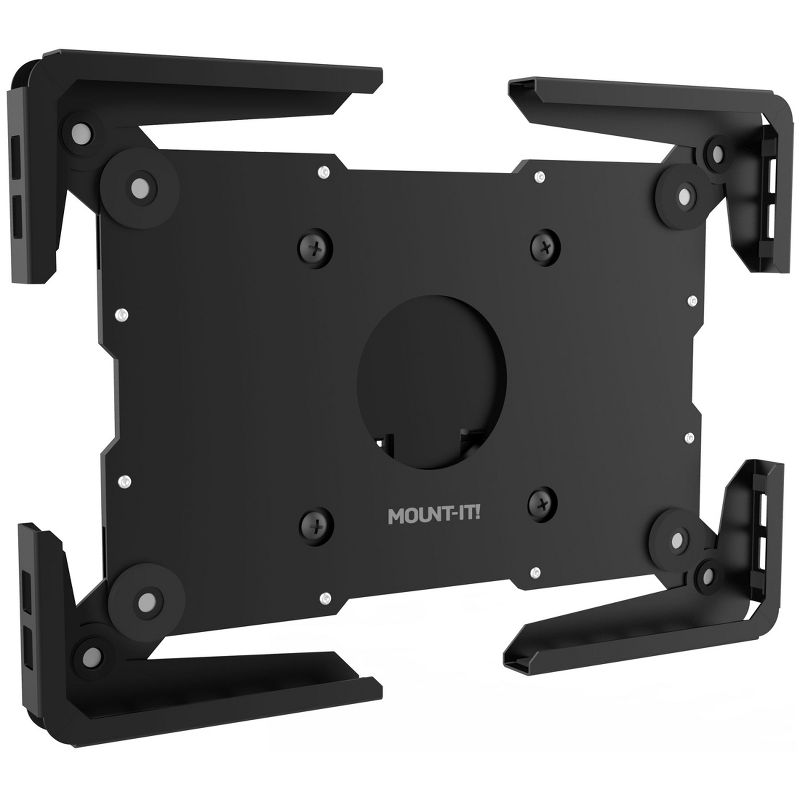 Mount-It! Universal Tablet Wall Mount, Anti-Theft iPad Mount, Enclosure Fits Tablets from 9.7" to 13" Screen Size, Flush Wall Mounting Kiosk, Black, 1 of 9