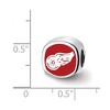 Black Bow Jewelry Sterling Silver Detroit Red Wings NHL Bead Charm - 3 of 4