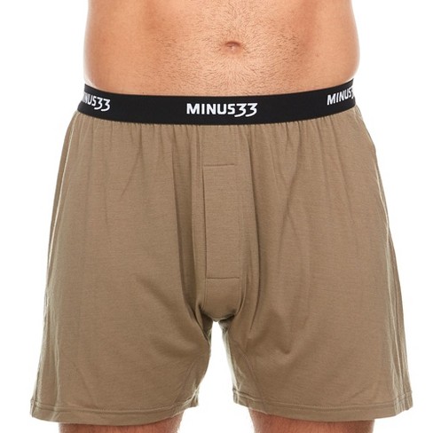 Minus33 Merino Wool Micro Weight - Men's Wool Boxer Shorts Woolverino Tan  499 S : Target