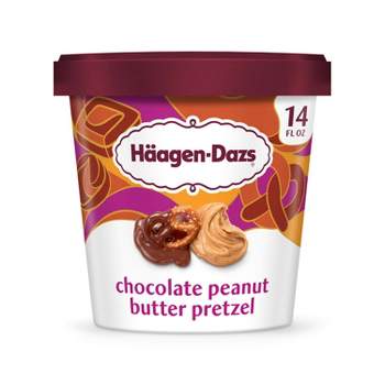 Haagen-Dazs Chocolate Peanut Butter Pretzel City Sweets Frozen Ice Cream - 14 fl oz