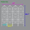 Maggift Patio Decorative Screens, Elegant Vine Pattern Yard Fencing, Pet-Safe Decorative Fence for Yard, Patio, White, 80"*19.7"*86.7" - 4 of 4