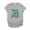 Simply Sage Market Whimsical Let's Get Jolly Short Sleeve Tee - XS - Heather Grey - 2 of 4