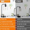 Itopfox Set of 2 Industrial Touch Control Table Lamps with USB Ports & AC Outlet, 3-Way Dimmable Bedside Nightstand Desk Lamp for Bedroom Living Room - 2 of 4