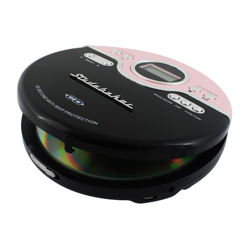 Studebaker Personal CD Player with FM Radio, 60 Second ASP and Earbuds (SB3703), 5 of 6