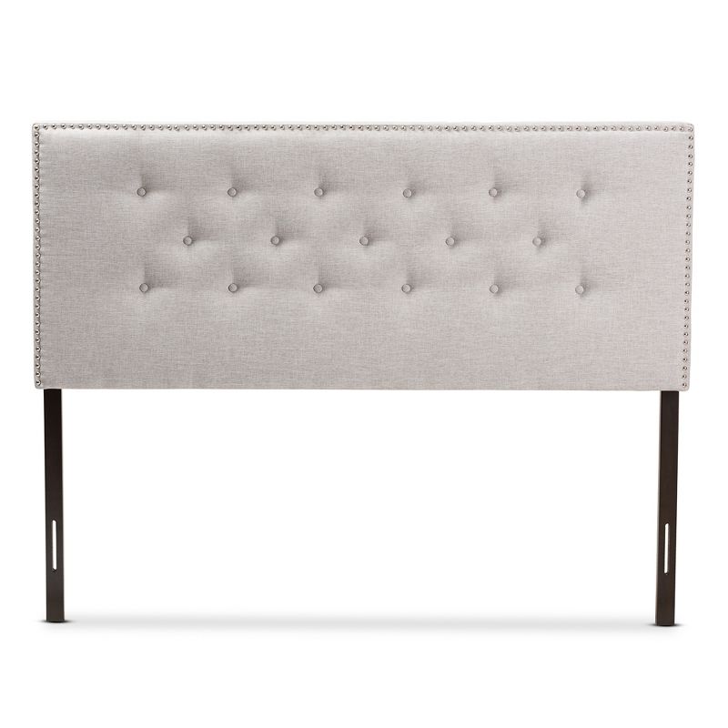 Windsor Modern and Contemporary Fabric Upholstered Headboard Beige - Baxton Studio, 3 of 8