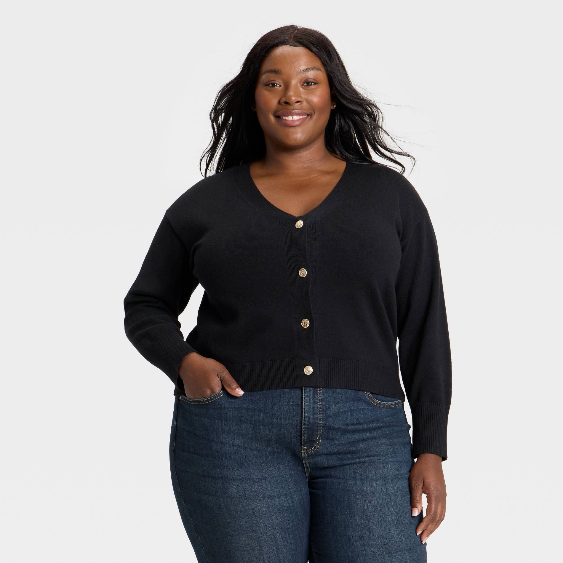 Women's Button-Front Cardigan - Ava & Viv™