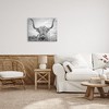 Stupell Industries Grey Highland Cow Photograph Canvas Art, 30" x 24" - 3 of 4