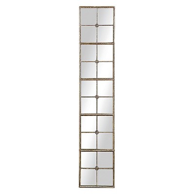 13.5" x 65" Metal Framed Wall Mirror Gold Finish - 3R Studios