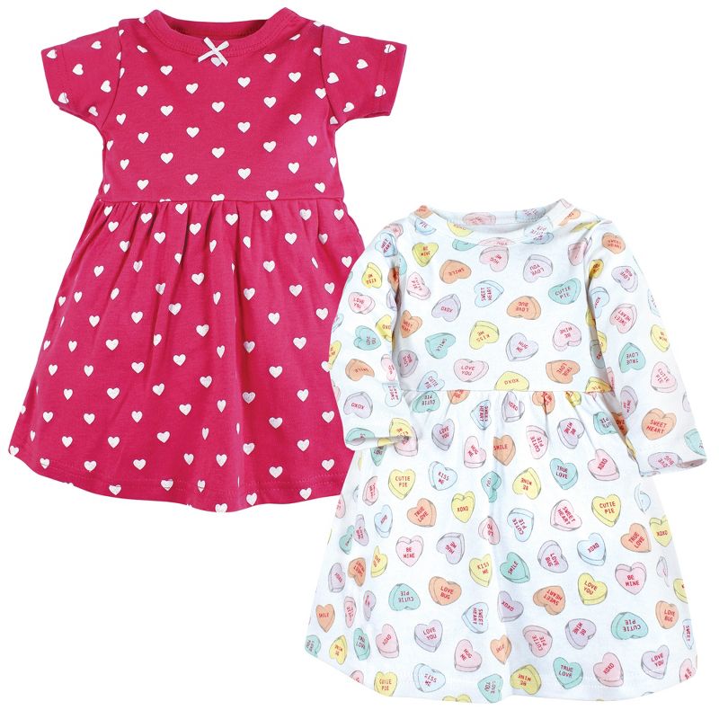 Hudson Baby Infant and Toddler Girl Cotton Dresses, Be Mine Valentine, 1 of 5