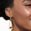 Ross-Simons 5.25 ct. t.w. Garnet Triangle Drop Earrings in 18kt Yellow Gold Over Sterling - 2 of 4