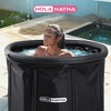 HolaHatha 120 Gal Ice Bath Tub, Portable Cold Water Plunge Recovery Tub w/ Lid Cover - 4 of 4