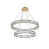 Elegant Lighting Monroe 2 - Light Chandelier in  Gold - 2 of 4
