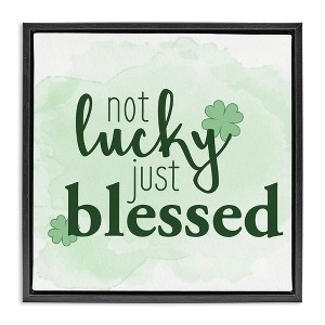 Stupell Industries Just Blessed Green Shamrocks, 25" x 25" - 1 of 4