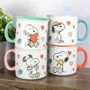 Peanuts Mothers Love 4-Pack Large 21oz Camper Stoneware Mug Set - 3 of 4