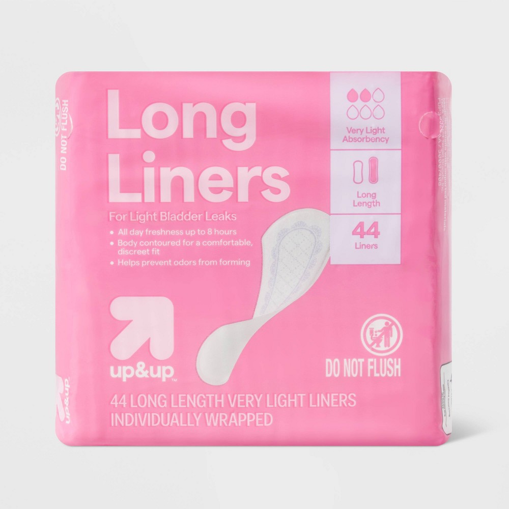 Panty Liners - Very Light Absorbency - Long - 44ct - up&up™