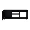 51.2" FSC Certified Engineered Wood TV Stand with 1 Door and 4 Shelves for Living Room and Bedroom - 2 of 4