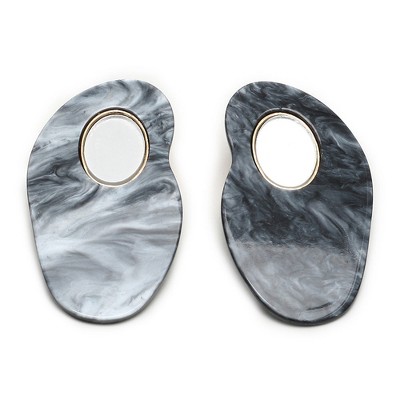 SOHI Women's Multicolour Marble Drop Earrings
