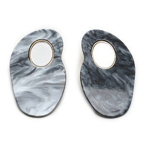 SOHI Women's Multicolour Marble Drop Earrings - 1 of 3