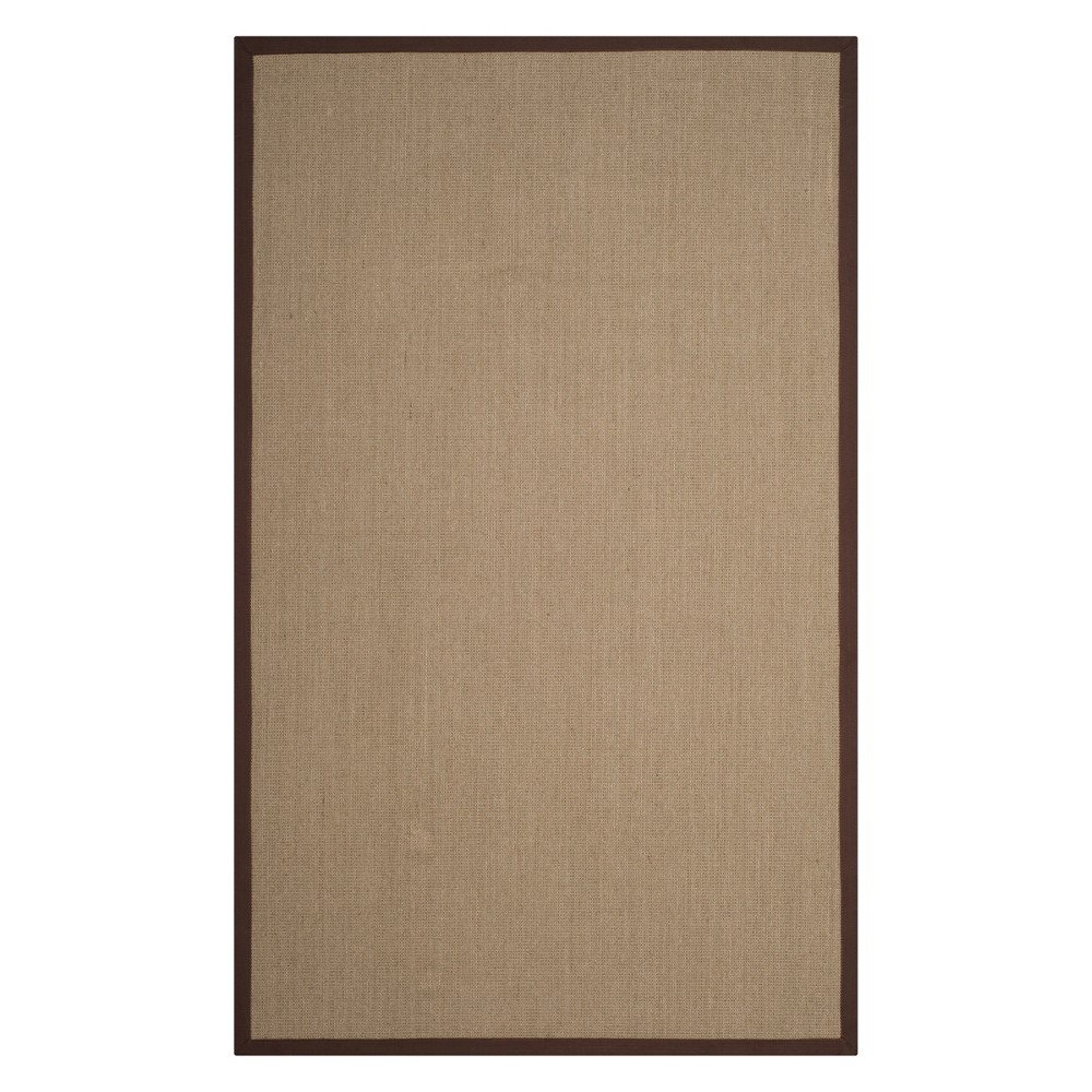 5'x8' Solid Loomed Area Rug Sage/Brown - Safavieh