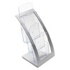 deflecto 3-Tier Literature Holder, Leaflet Size, 6.75w x 6.94d x 13.31h, Silver - 3 of 4