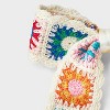 Knitted Quilt Floral Bow Hair Barrette - Wild Fable™ Off-White/Orange/Yellow - 3 of 3
