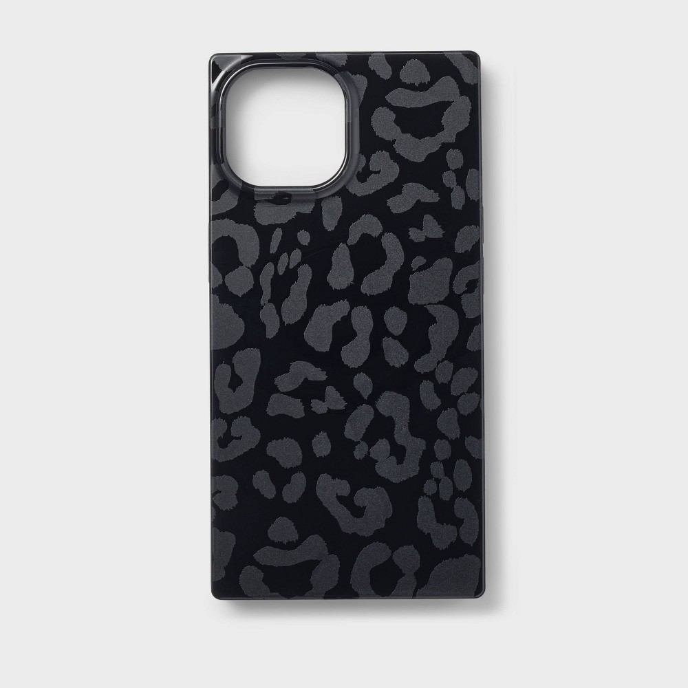 Apple iPhone 15/iPhone 14/iPhone 13 Square Case with MagSafe - heyday™ Black Leopard