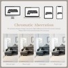 YOOCOZZ L-Shaped Chenille Sectional Sofa with Removable Ottoman, Center Stitching Design and 5 Pillows - 3 of 4